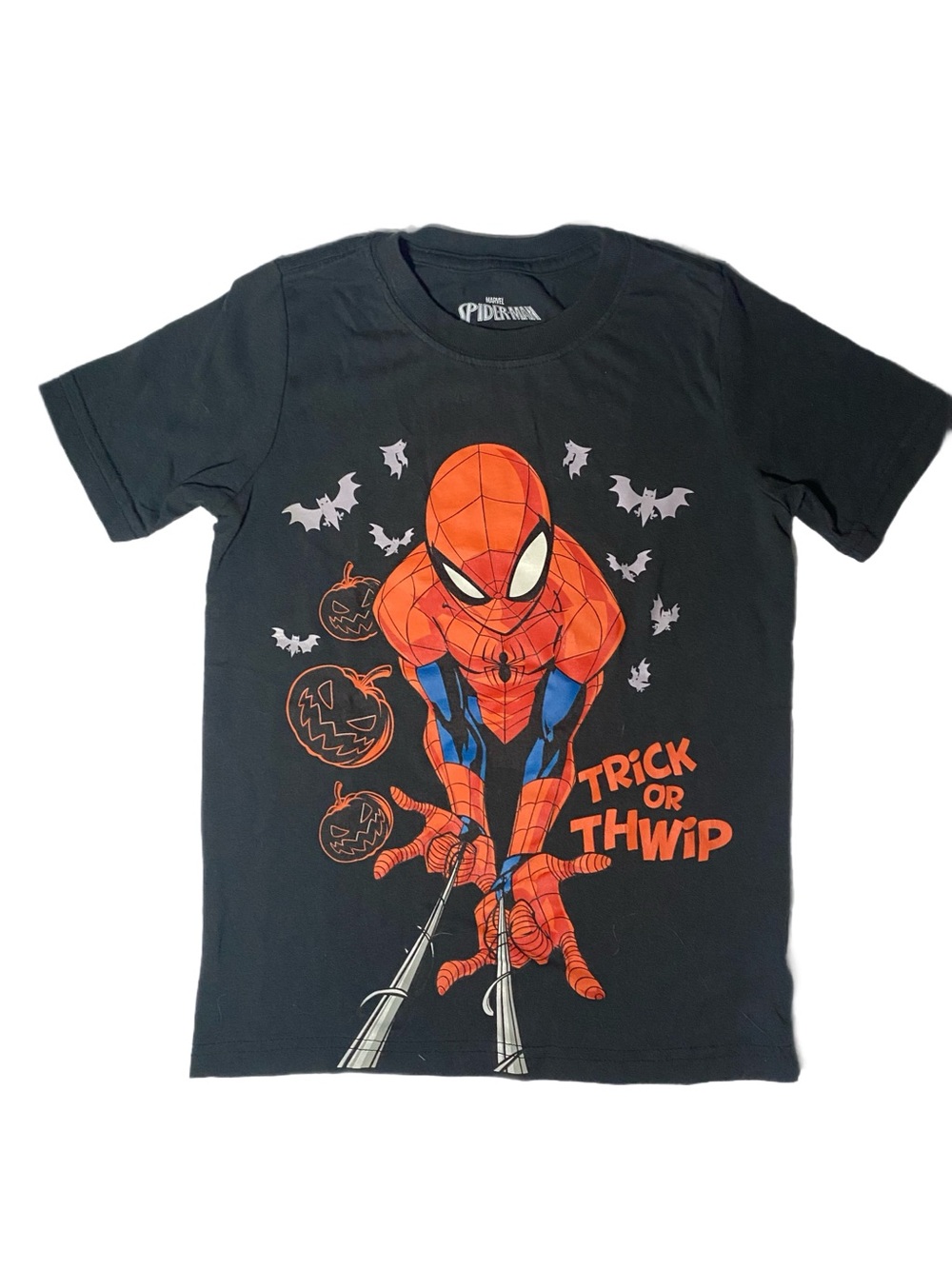 Spider-Man Halloween Graphic T-Shirt Youth Size 6